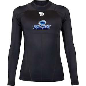 Base Layers: Blues Womens Compression Top LS