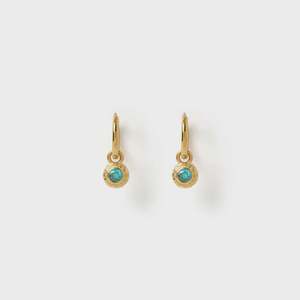 Homeware: Crushed Birthstone Earrings - March Aquamarine