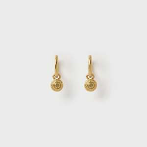 Crushed Birthstone Earrings - November Citrine