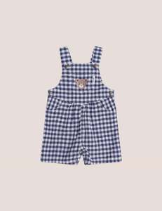 Clothing: Check Short Overalls