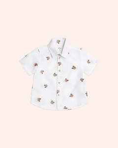Clothing: Shortsleeve Hubxear Button Up Shirt