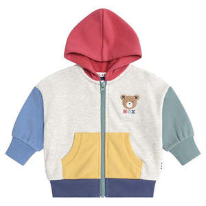 Huxbear Zip Up Hoodie Colourblock