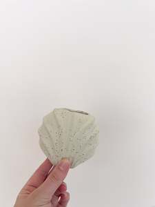 Ceramics: Speckled Raw Shell Vase