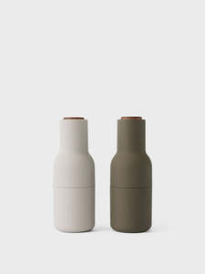 Menu: Menu Bottle Grinder Set - Hunting Green - Walnut