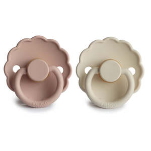 Frigg Daisy Latex Pacifier Cream/Blush