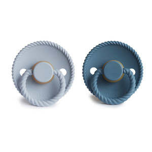 Frigg: Frigg Rope Latex Pacifier Ocean View/Powder Blue