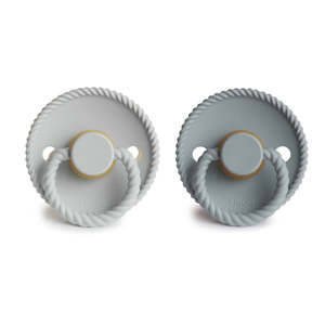 Frigg Rope Latex Pacifier French Grey/Silver Grey