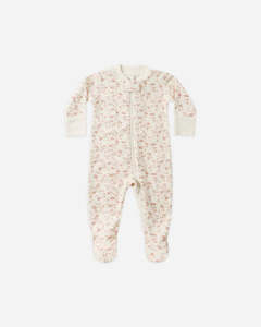 Zip Long Sleeve Sleeper Footie - French Garden
