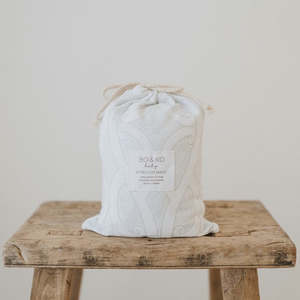 Bo Ko: Fitted Cot Sheet | Te Pātiki Grey
