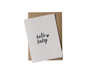 Hello Baby Blooming Card