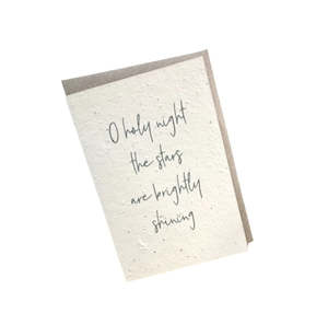O Holy Night Blooming Card