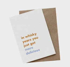 Hello Petal: Whisky Years Blooming Card