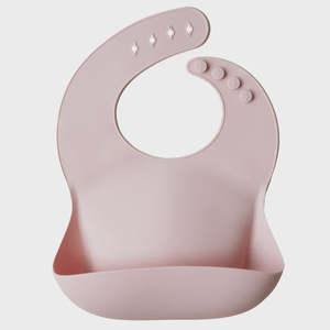 Silicone Baby Bib - Blush