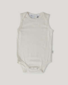 Merino Singlet Bodysuit Cream