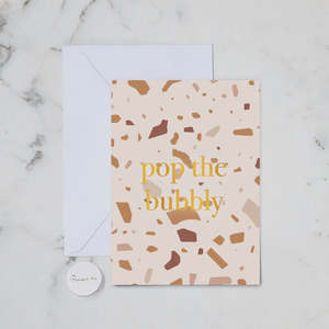 Pop The Bubbly Greeting Card