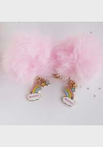 Lauren Hinkley: Rainbow BFF Pom Pom Keyring Set (2 pce)