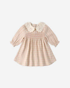Quincy Mae: Callie Dress || Pink Plaid