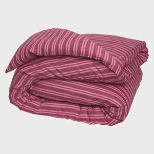 Nadine Linen Quilt Cover - Mahogany
