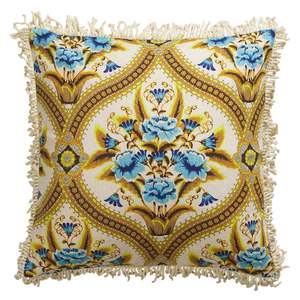 Margaret Fringe Cusion  - Clay Feather