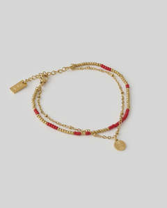 Cobra Gold Bracelet - Cherry