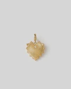 Evie Heart Charm | Gold