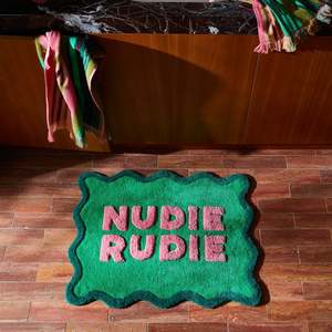 Bath: Amalie Nudie Bath Mat - Spring Green