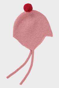 New Arrivals: Cashmere Baby Bonnet, Dusky Pink + Chianti Pom