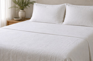100% Stone Washed Flax Linen Flat Sheet | King