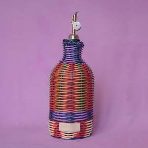 Homewares: Maegen Oil Pourer - Red & Olive