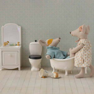 Baby 1: Maileg Sink Dresser Mouse Off White