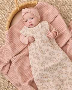 Baby 1: JERSEY SLEEP BAG FLORAL VINE
