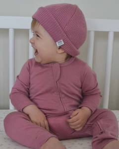 Merino Ribbed Hat Blossom