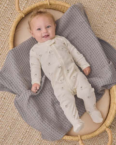 Clothing: ZIP LONG SLEEVE SLEEPER FOOTIE SHEEP