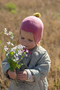 Best Sellers: Cashmere Baby Bonnet | Venetian Rose + Gold Dust Pom