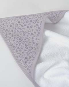 Terry Hooded Baby Towel - Ditsy Floral
