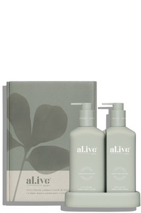 Bathroom: Compact Bathroom Wash Duo | Ivory Bloom