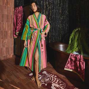 Nicolette Towelling Robe - Juniper