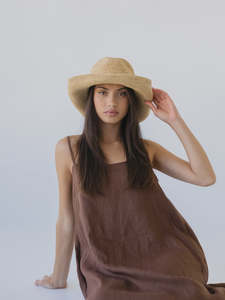 Accessories: Cowboy Raffia Hat | Natural