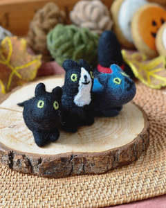 Felt Cats | 3 Cats