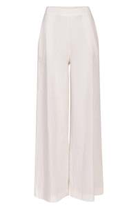Pearl & Caviar Broderie Pant - Off White