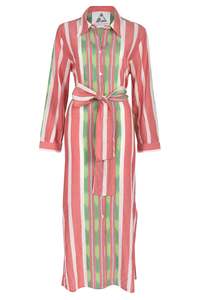 Pearl & Caviar Zakar Shirt Dress - Red