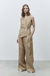 Alysi: Alysi Polo Gilet - Sand