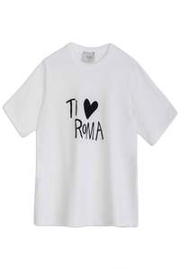 Alysi: Alysi Roma Tshirt - Latte