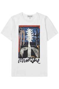 T Shirts Tanks: Munthe Lack T-shirt - White