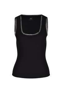 Husk Rib Tank - Black