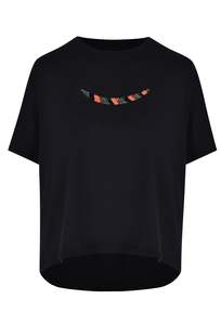Husk Beaded Tee - Black
