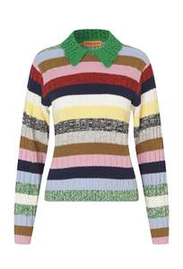 Stine Goya: Stine Goya Polo Sweater - Stripe