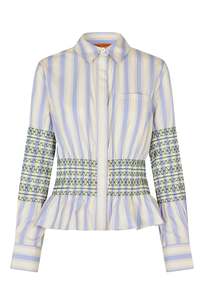 Stine Goya Gathered Shirt - Stripe