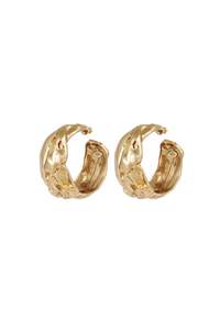 Gas Bijoux Compress Hoops - Gold