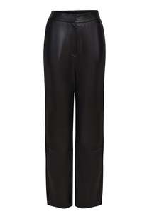 Husk Leather Pant - Black
